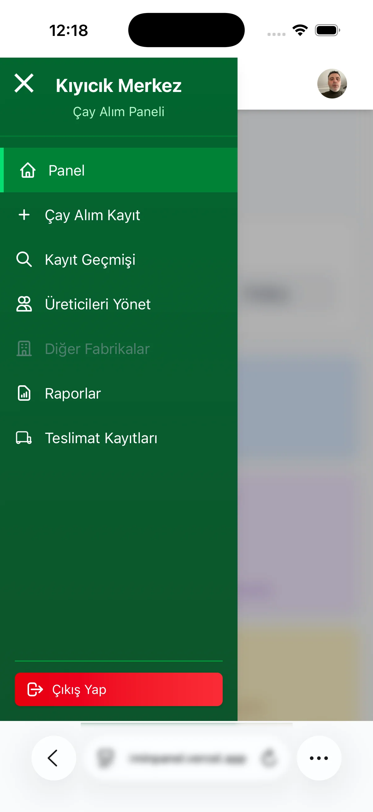 Çay Alım Yönetim Sistemi - Alım takip paneli